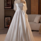 Robe de mariée beauté A-Line, décolleté en cœur, plissée, D3302