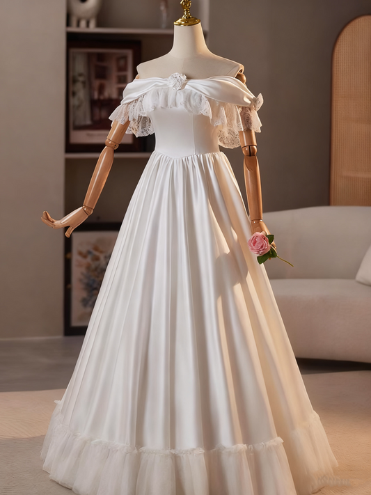Beauty Brautkleid A-Linie Herzausschnitt Plissee Brautkleid D3302