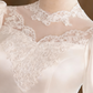 Vintage Wedding Dress Long Sleeve Lace Pleated Wedding Dress  D3750
