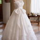 Robe de mariée beauté A-Line, décolleté en cœur, plissée, D3302