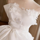 Robe de mariée beauté A-Line, décolleté en cœur, plissée, D3302