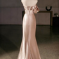 Elegant Prom Dress One Shoulder Pleated Mermaid Evening Dress Gala Dress  D3757