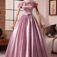 Beauty Prom Dress Off Shoulder Pleated Ball Gown Evening Dress Sweet 16 Dress   D3758