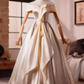 Elegant Prom Dress Off Shoulder Pleated Rose Ball Gown Evening Dress   D3760