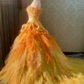 New Arrival Prom Dress One Shoulder Pleated Ruffle Ball Gown Quinceanera Dress   D3763