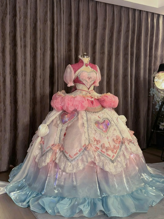 New Arrival Prom Dress High Collar Pleated Ball Gown Quinceanera Dress Birthday Outfits   D3764