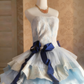 Sweet Prom Dress Strapless Pleated Tiered Ball Gown Evening Dress Birthday Outfits     D3768