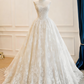 Robe de mariée beauté A-Line, décolleté en cœur, plissée, D3302