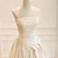 Beauty Brautkleid A-Linie Herzausschnitt Plissee Brautkleid D3302