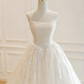 Beauty Brautkleid A-Linie Herzausschnitt Plissee Brautkleid D3302