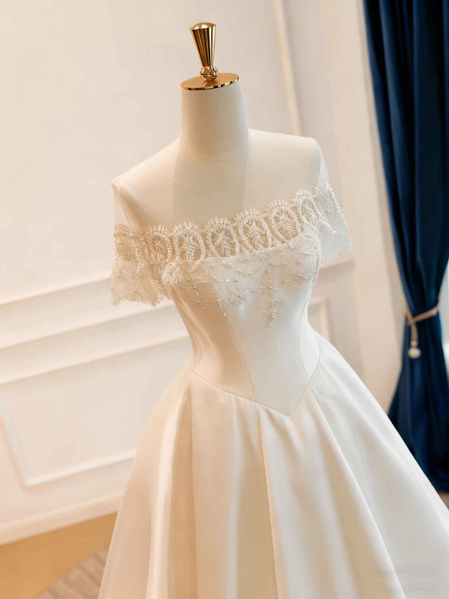 Beauty Brautkleid A-Linie Herzausschnitt Plissee Brautkleid D3302