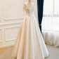 Beauty Brautkleid A-Linie Herzausschnitt Plissee Brautkleid D3302