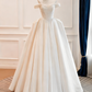 Robe de mariée beauté A-Line, décolleté en cœur, plissée, D3302