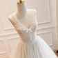 Robe de mariée beauté A-Line, décolleté en cœur, plissée, D3302
