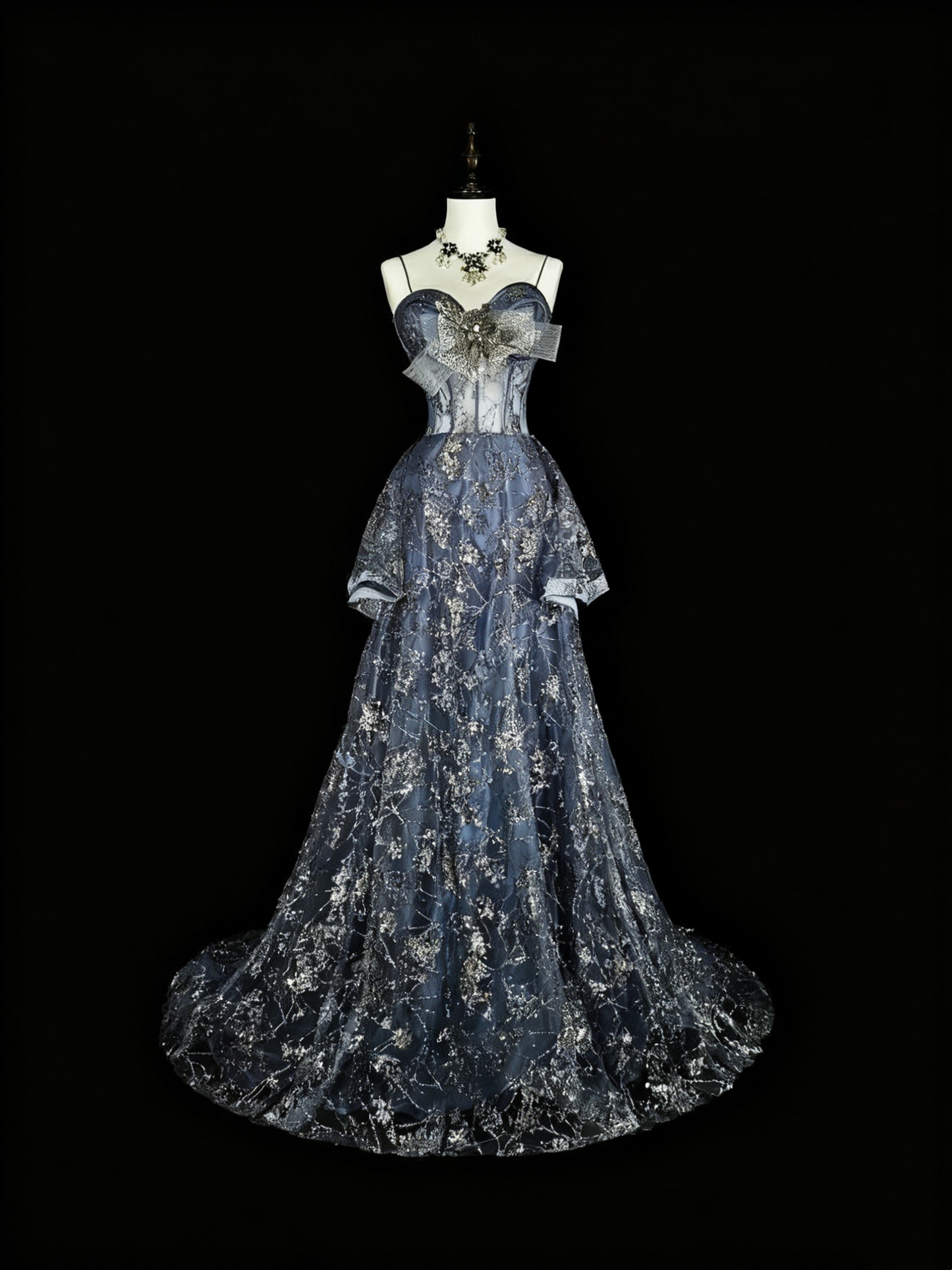 Gorgeous Prom Dress Spaghetti Straps Pleated Long Evening Dress Gala Dress  D3782