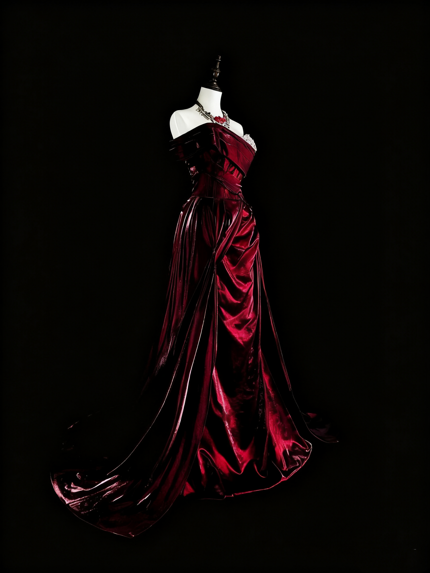 Elegant Prom Dress Off Shoulder Pleated Long Evening Dress Gala Dress  D3783