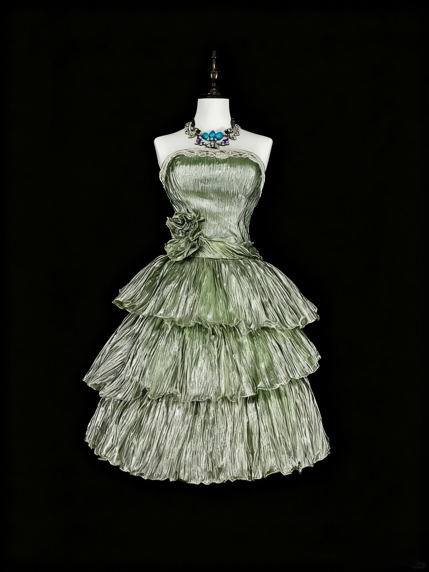 Cute Homecoming Dress Strapless Pleated Tiered Short Prom Dress Evening Dress Birthday Party Dress      D3784