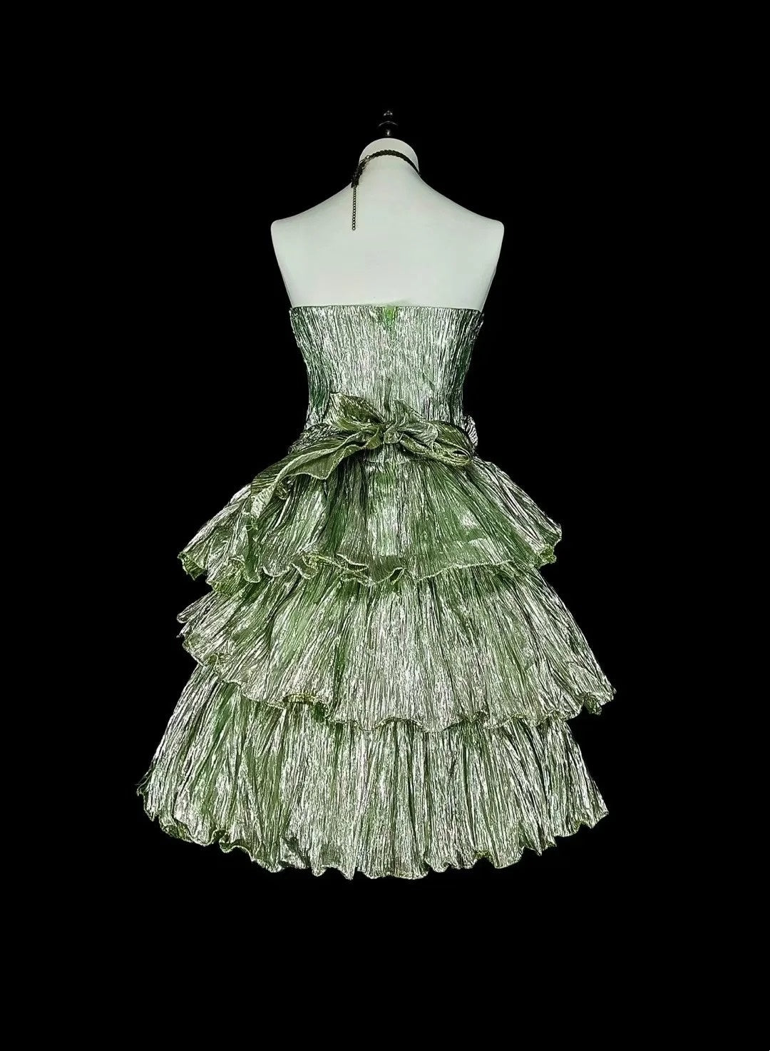 Cute Homecoming Dress Strapless Pleated Tiered Short Prom Dress Evening Dress Birthday Party Dress      D3784