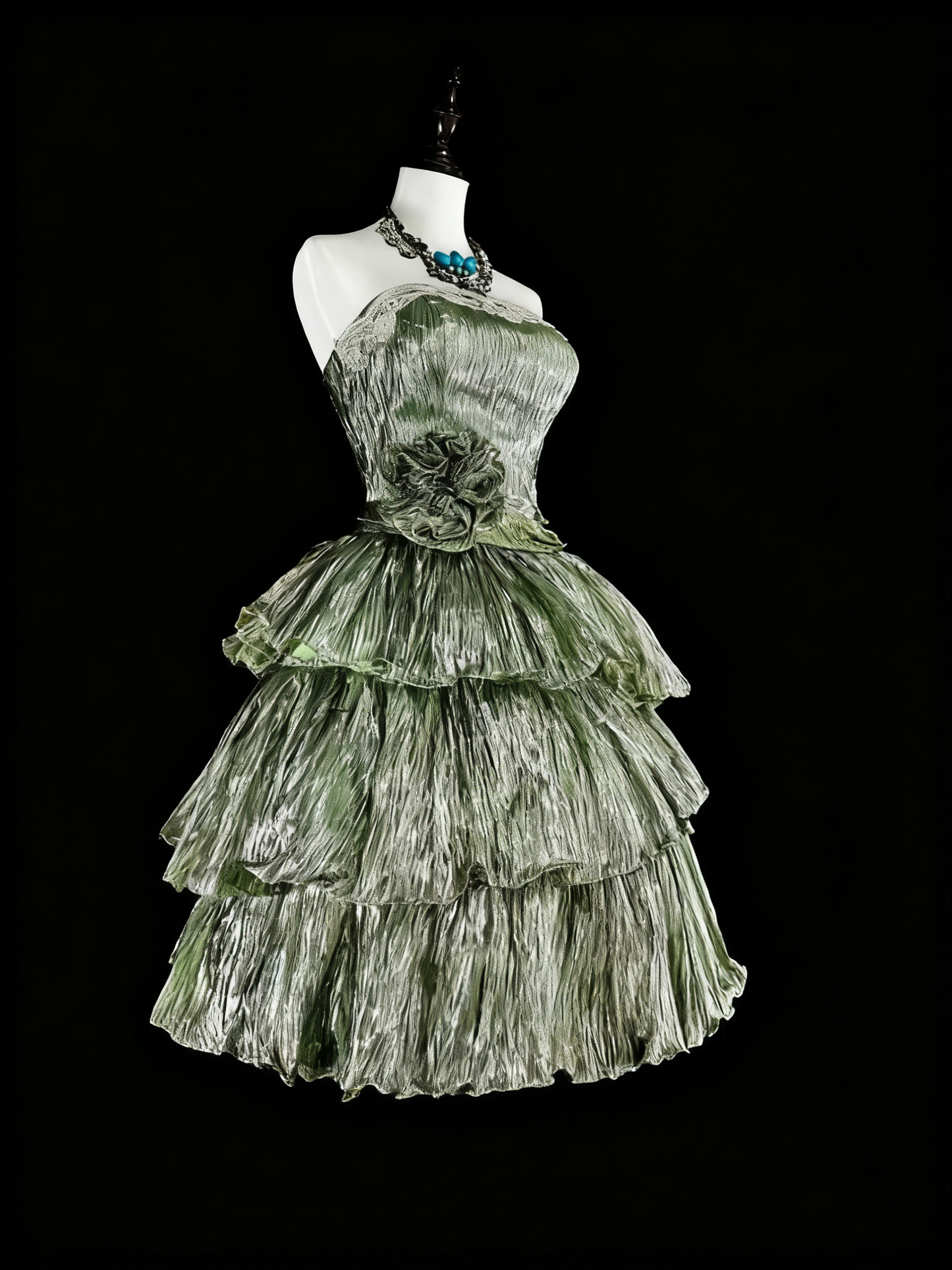 Cute Homecoming Dress Strapless Pleated Tiered Short Prom Dress Evening Dress Birthday Party Dress      D3784