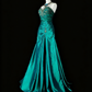 Gorgeous Prom Dress A Line Sweetheart Pleated Gala Dress Evening Dress  D3785