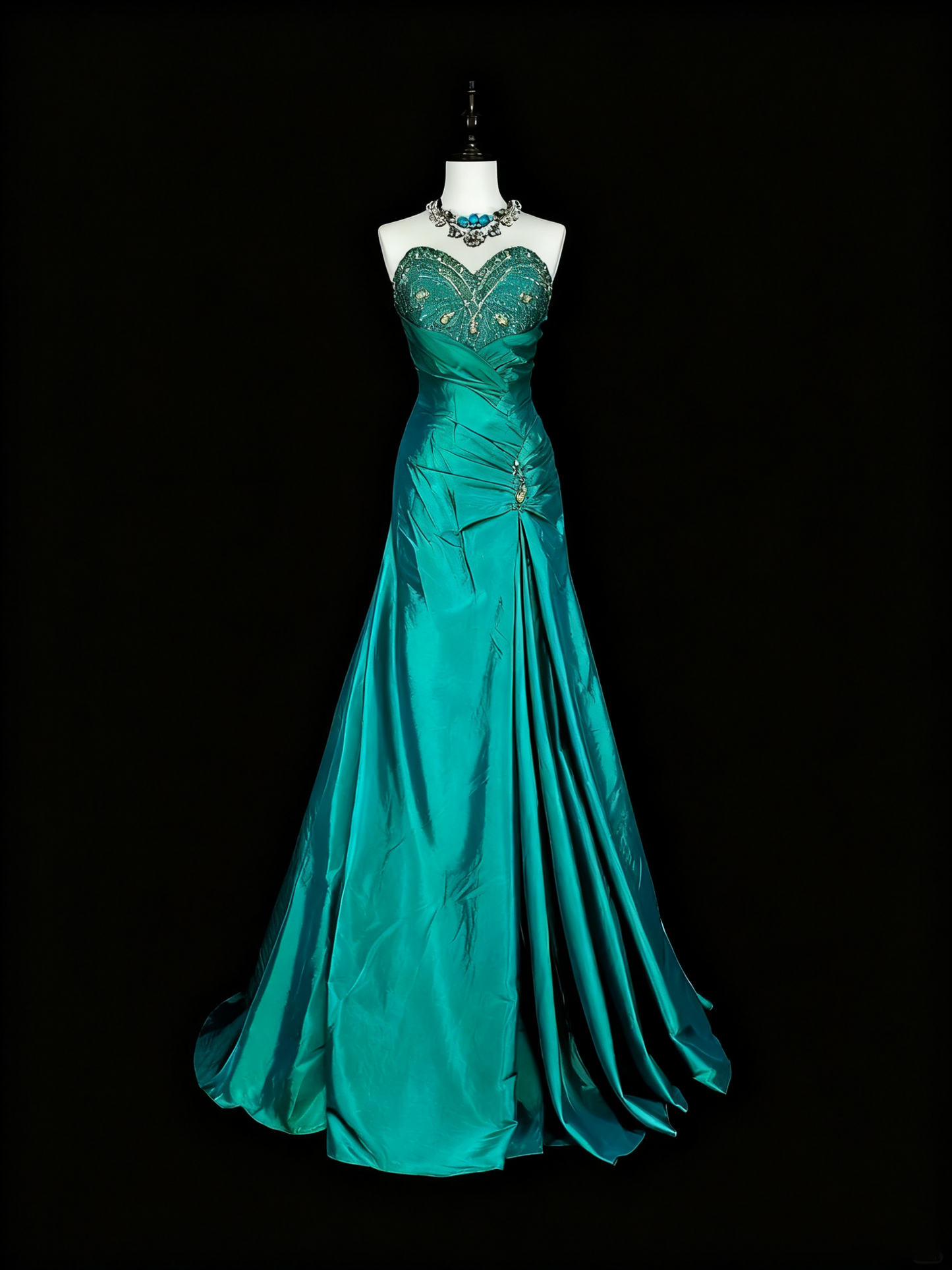 Gorgeous Prom Dress A Line Sweetheart Pleated Gala Dress Evening Dress  D3785