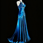 Pretty Prom Dress A Line Halter Pleated Evening Dress Gala Dress Birthday Party Outfits  D3788