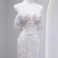 Charming Wedding Dress Off Shoulder Tulle Mermaid Wedding Dress D3790