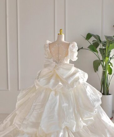 New Arrival Wedding Dress Sweetheart Pleated Wedding Dress   D3791