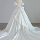 Newest Wedding Dress V-neck Pleated Tulle Wedding Dress   D3793