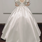 Retro Wedding Dress Off Shoulder Flower Wedding Dress  D3799