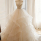 Beauty Brautkleid A-Linie Herzausschnitt Plissee Brautkleid D3302