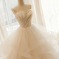 Beauty Brautkleid A-Linie Herzausschnitt Plissee Brautkleid D3302