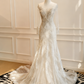 Gorgeous Wedding Dress Crew Neck Mermaid Wedding Dress  D3806