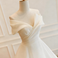 New Arrival Wedding Dress V-neck Pleated Wedding Dress  D3811