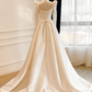 Vintage Wedding Dress Long Sleeves Pleated Wedding Dress  D3812