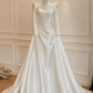 Vintage Wedding Dress Long Sleeves Pleated Wedding Dress  D3812