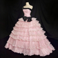 Beauty Prom Dress Strapless Pleated Tulle Ball Gown Quinceanera Dress Birthday Outfits     D3815