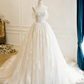 New Arrival Wedding Dress Off Shoulder Tulle Pleated Wedding Dress  D3818