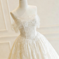 New Arrival Wedding Dress Off Shoulder Tulle Pleated Wedding Dress  D3818