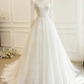 Retro Wedding Dresss Long Sleeves Backless Wedding Dress  D3822