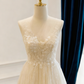 Elegant Wedding Dress V-neck Pleated Tulle Wedding Dress      D3826
