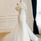Robe de mariée beauté A-Line, décolleté en cœur, plissée, D3302