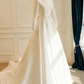 Robe de mariée beauté A-Line, décolleté en cœur, plissée, D3302