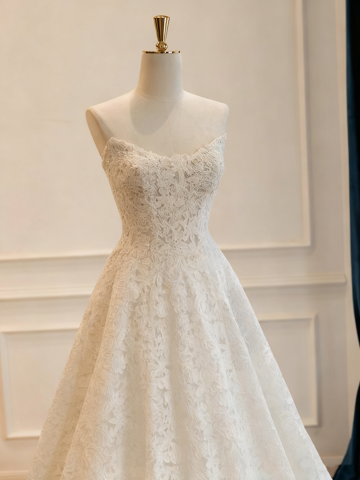 Beauty Brautkleid A-Linie Herzausschnitt Plissee Brautkleid D3302