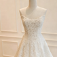 Beauty Brautkleid A-Linie Herzausschnitt Plissee Brautkleid D3302