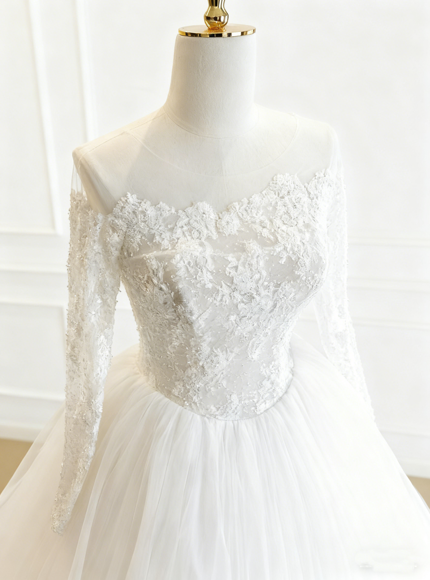 Beauty Brautkleid A-Linie Herzausschnitt Plissee Brautkleid D3302