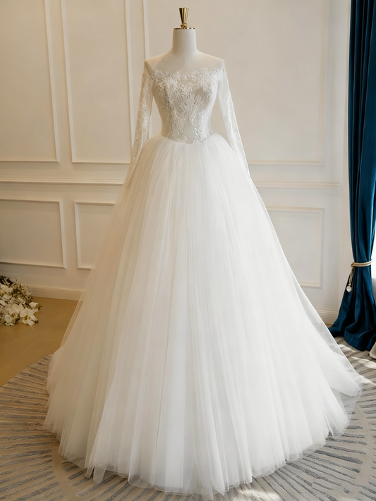 Beauty Brautkleid A-Linie Herzausschnitt Plissee Brautkleid D3302