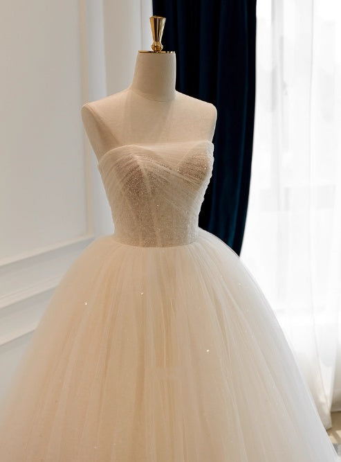 Beauty Brautkleid A-Linie Herzausschnitt Plissee Brautkleid D3302