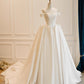 Stunning Wedding Dress Off Shoulder Pleated Tulle Wedding Dress D3838