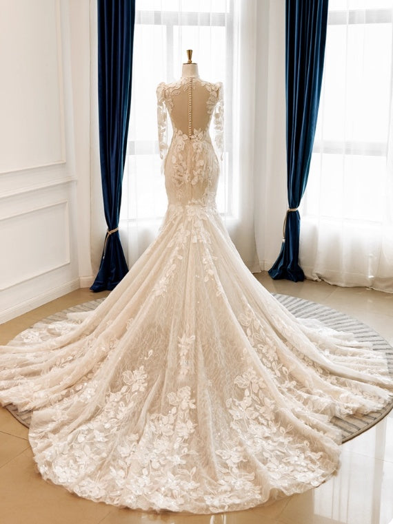 Beauty Brautkleid A-Linie Herzausschnitt Plissee Brautkleid D3302